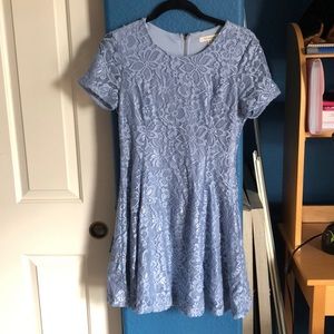 Juniors Blue Lace Dress